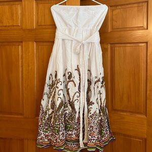 Moda international strapless sundress size large